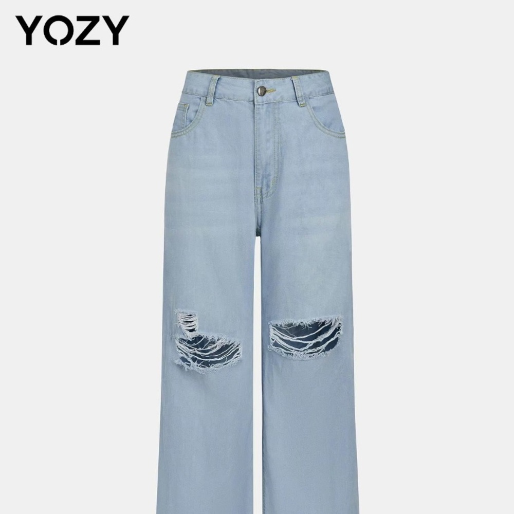 Light Blue Flare & Wide Leg Jeans